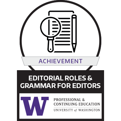 Editorial Roles and Grammar Badge Editorial Roles and Grammar Badge